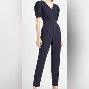 Express Jumpsuit with puff sleeve